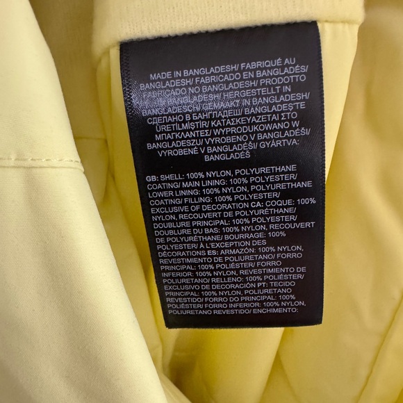 The North Face Yellow Women's Snow Freedom Insulated Bib Size Large NWT - Picture 13 of 14